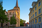 Old city with Münster in the town of Herford, Straße der Weserrenaissance, Lippe, Northrhine-Westphalia, Germany, Europe