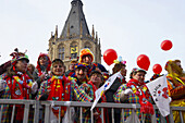 Revelers, Cologne carnival, North Rhine-Westphalia, Germany