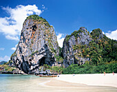 Beach scene, Phra-Nang Bay, Krabi, Thailand