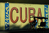 Viva Cuba Libre wall sign, Havana, Cuba, Caribbean