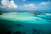 Aerial view of Rock Island, Rock Islands, Palau, Micronesia