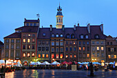 Old Town Square at night, Warsaw, Poland