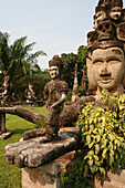 Statues at Xieng Khuan, Buddha Park, Vientiane, near, Laos