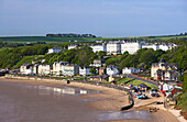 View over Filey from the Brig, Scarborough, near, Yorkshire, UK, England