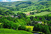 View over Rosedale from Rosedale Chimneys, Rosedale, Yorkshire, UK, England
