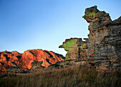 Sunlight on rock formations, Isalo National Park, Madagascar