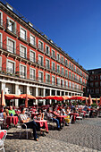 Plaza Mayor, outdoor restaurants, Madrid, Spain