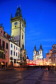 Old Town Square at night, Prague, Czech. Republic