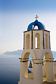 View of bell tower and sea, Oia, Santorini Island, Greek Islands