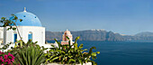 Church and sea, Oia, Santorini Island, Greek Islands