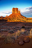 Sunlight on Left Mitten, Monument Valley, Utah, USA