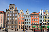 Houses along Dlugi Targ, Long Market, Gdansk, Poland