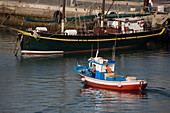 Fischerboot im Hafen von Morro Jable, Halbinsel Jandia, Fuerteventura, Kanarische Inseln, Spanien, Europa