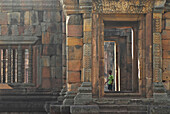 Khmer temple in the Buriram province, Prasat Hin Muang Tam, Thailand, Asia