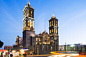 Cathedral de Puebla, dedicated to the Immaculate Conception, Heroica Puebla de Zaragoza, also known as Puebla is the capital of the state of Puebla, Mexico