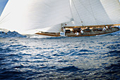 Regata barcos de época,  Menorca,  Mar Mediterráneo.