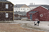 Ny Alesund. Spitsbergen island,  Svalbard archipelago,  Arctic Ocean,  Norway