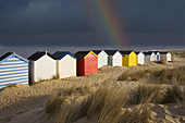 Beach Huts Southwold Suffolk UK March