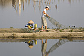 Fishermen with bow nets, Quang Nam Province, Vietnam, Asia
