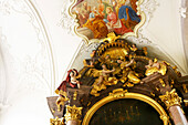 Altar, St. Peter church, Munich, Bavaria, Germany