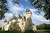 Feudal Facade, Castle, Meillant, Cher (18), France