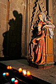 Virgin With Child, Interior Of The Basilica Of Saint Nazaire Medieval City Of Carcassonne, Aude (11), France