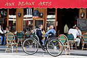 Cafe Restaurant 'Aux Beaux-Arts', Deauville, Calvados (14), Normandy, France