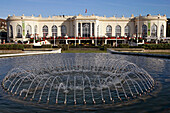 Fountain In Front Of The Facade, The Casino Of Deauville, Calvados (14), Normandy, France