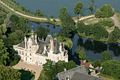 Chateau De Montigny-Le-Gannelon, 16Th Century Construction, Castle Rebuilt In The 19Th Century In The Neo-Gothic Style, Eure-Et-Loir (28), France