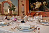 The Dining Room, The 'Bienvenue Au Chateau' Network, Chateau De Marsalin, Vert-En-Drouais, Eure-Et-Loir (28), France