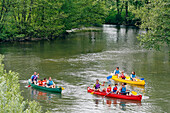 Canoeing-Kayaking Down The Huisne Between Margon And Nogent-Le-Rotrou, Region Of Perche, Eure-Et-Loir (28), France