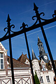 The Senonches Town Hall Behind Its Gate, Eure-Et-Loir (28), France