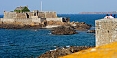 The National Fort Seen From The Ramparts Of The Fortified Town, Saint-Malo, Ille-Et-Vilaine (35), France