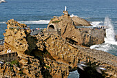 The Virgin'Rock, Basque Country, Basque Coast, Biarritz, Pyrenees-Atlantique (64), France