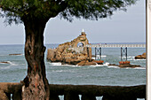 The Rock Of The Virgin, Basque Country, Basque Coast, Biarritz, Pyrenees Atlantiques, (64), France