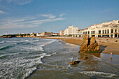 Promenade On The Grande Plage, Casino, Architecture Art Deco, Biarritz, Basque Country, Basque Coast, Pyrenees-Atlantique (64), France