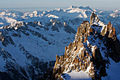 Mountain Landscape, The Aiguille Du Midi, Massif Of The Mont-Blanc, Haute-Savoie (74), France