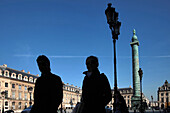 Column And The Place Vendome, Paris, 1St Arrondissement, France, Europe