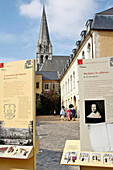 Sign With Historical Information About The Abbey Of Montivilliers, Seine-Maritime (76), Normandy, France