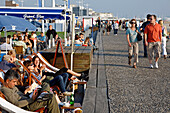 Summer Terrace On The Promenade Along The Beach Laid Out By Alexandre Chemetoff, Le Havre, Seine-Maritime (76), Normandy, France