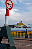 Stroller On The Commercial Port, Le Havre, Seine-Maritime (76), Normandy, France