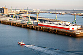 Tugboat Entering The Commercial Port, Le Havre, Seine-Maritime (76), Normandy, France