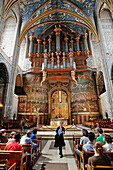 Interior Of The Sainte Cecile Cathedral, The Largest Painted Cathedral In Europe Thanks To The Renaissance Paintings On The Vaults, Albi, Tarn (81), France