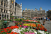 Flower Market, Grand Place (Main Square), Brussels, Belgium