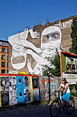 Graffiti On Walls In The Kreuzberg Neighbourhood, Friedrichshain, Berlin, Germany