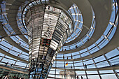 German Parliament, Reichstag, German Bundestag With Its Dome, Refurbished By The British Architect Norman Foster, Pritzker Laureate (Nobel Prize For Architecture), Berlin, Germany