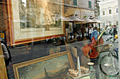 Antique Shop Near The Piazza Santa Maria In Trastevere, Rome, Italy
