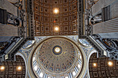 The Cupola Of St Peter'S Basilica Of Rome (Interior), Vatican City, Rome, Italy