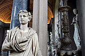 Statue In A Gallery Of The Vatican Museum, Rome, Italy
