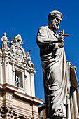 Detail Of The Facade Of Saint Peter'S Basilica, Basilica San Pietro, Rome
